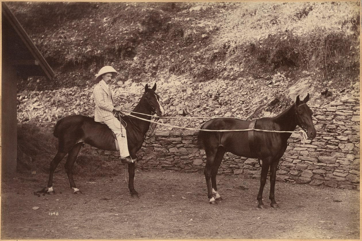Kapitan H. S. Rawhinson (awers) autorstwa Raja Deen Dayal