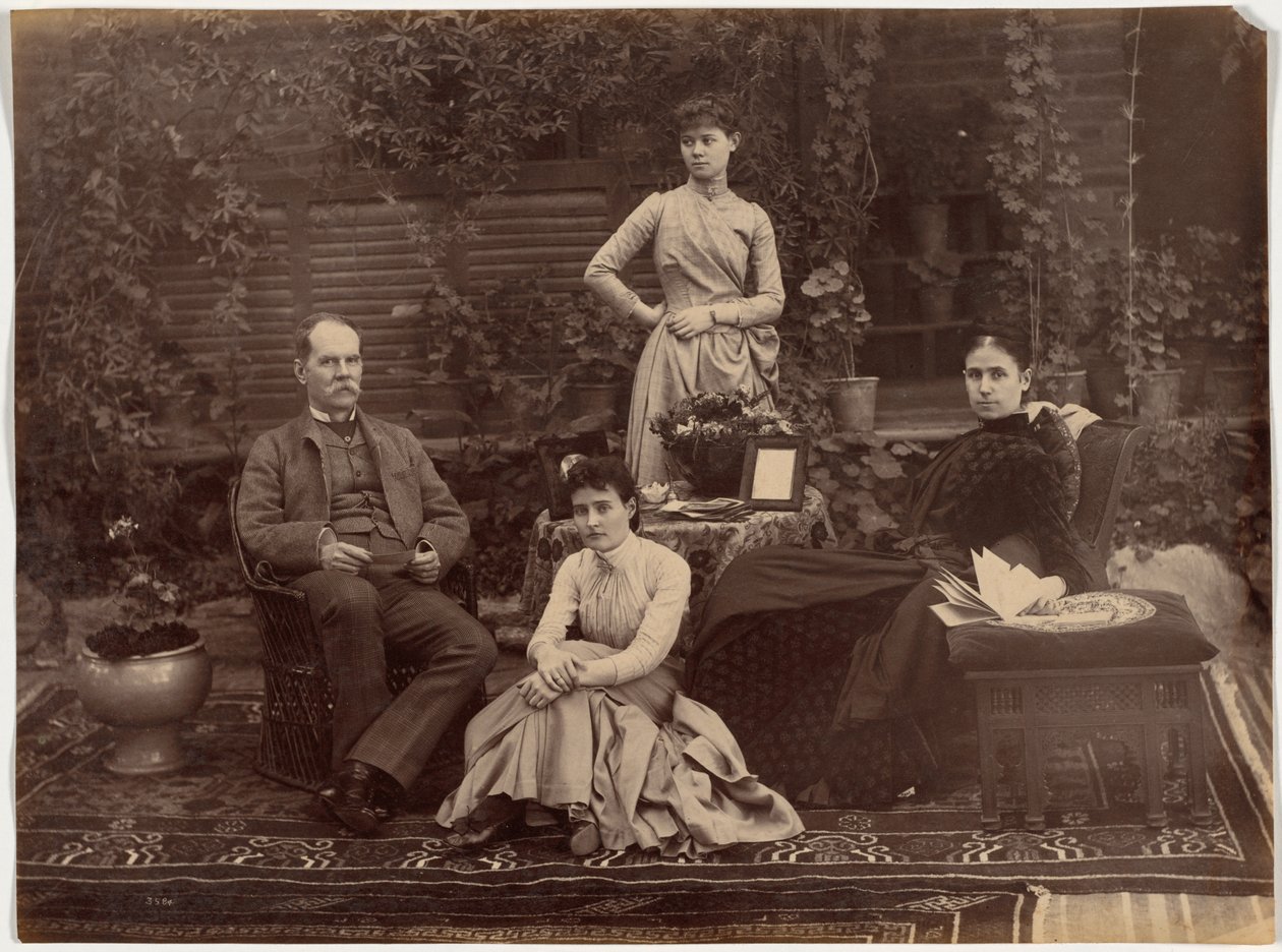 Sir Auckland Colvin z rodziną, Shimla autorstwa Raja Deen Dayal