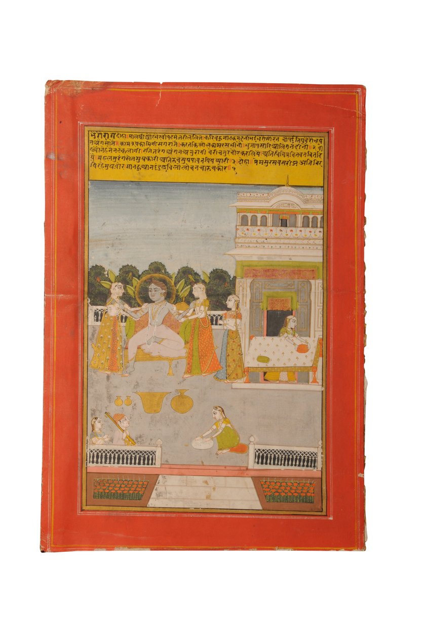 Miniaturowe malowidło Ragamala, Radżastan prawdopodobnie Bundi, początek XIX w. autorstwa Rajasthani School