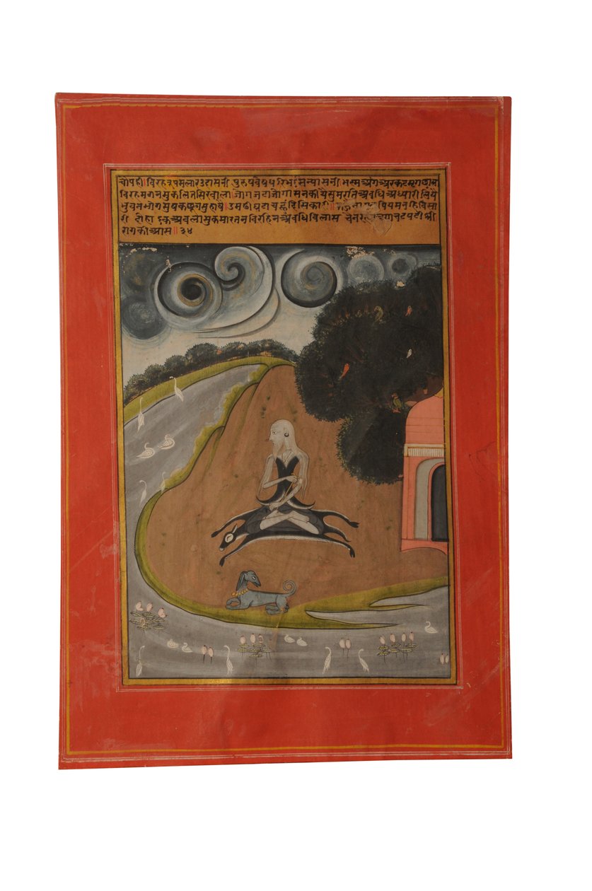 Miniaturowe malowidło Ragamala, Radżastan prawdopodobnie Bundi, początek XIX w. autorstwa Rajasthani School