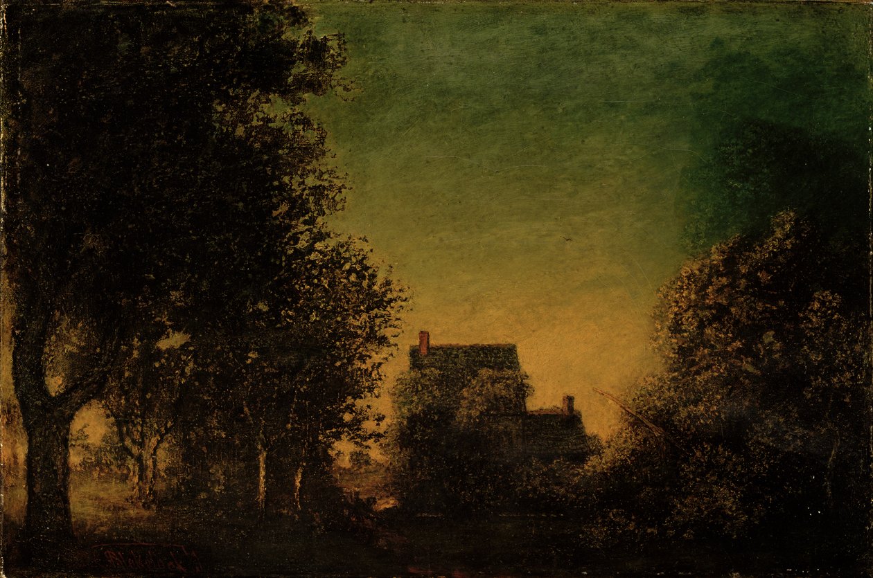 Skraj Lasu, ok. 1880-90 autorstwa Ralph Albert Blakelock