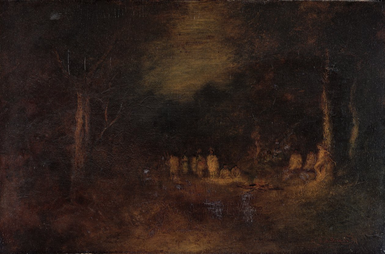 Więzień, 1879 autorstwa Ralph Albert Blakelock