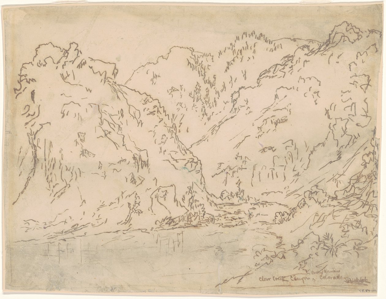 Kanion Clear Creek, Góry Skaliste, Kolorado autorstwa Ralph Albert Blakelock