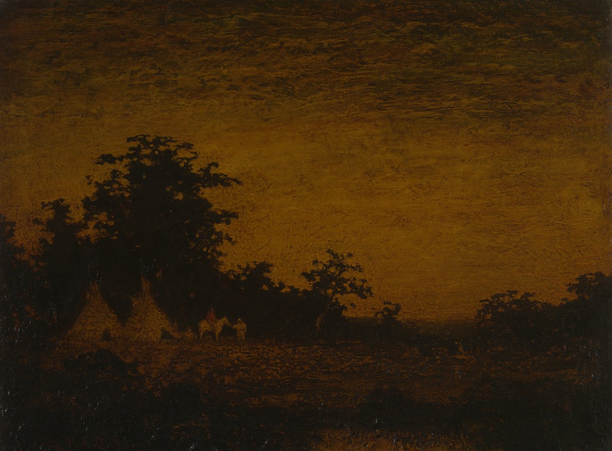 Indiańskie obozowisko autorstwa Ralph Albert Blakelock