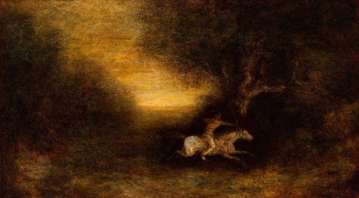 Pościg autorstwa Ralph Albert Blakelock
