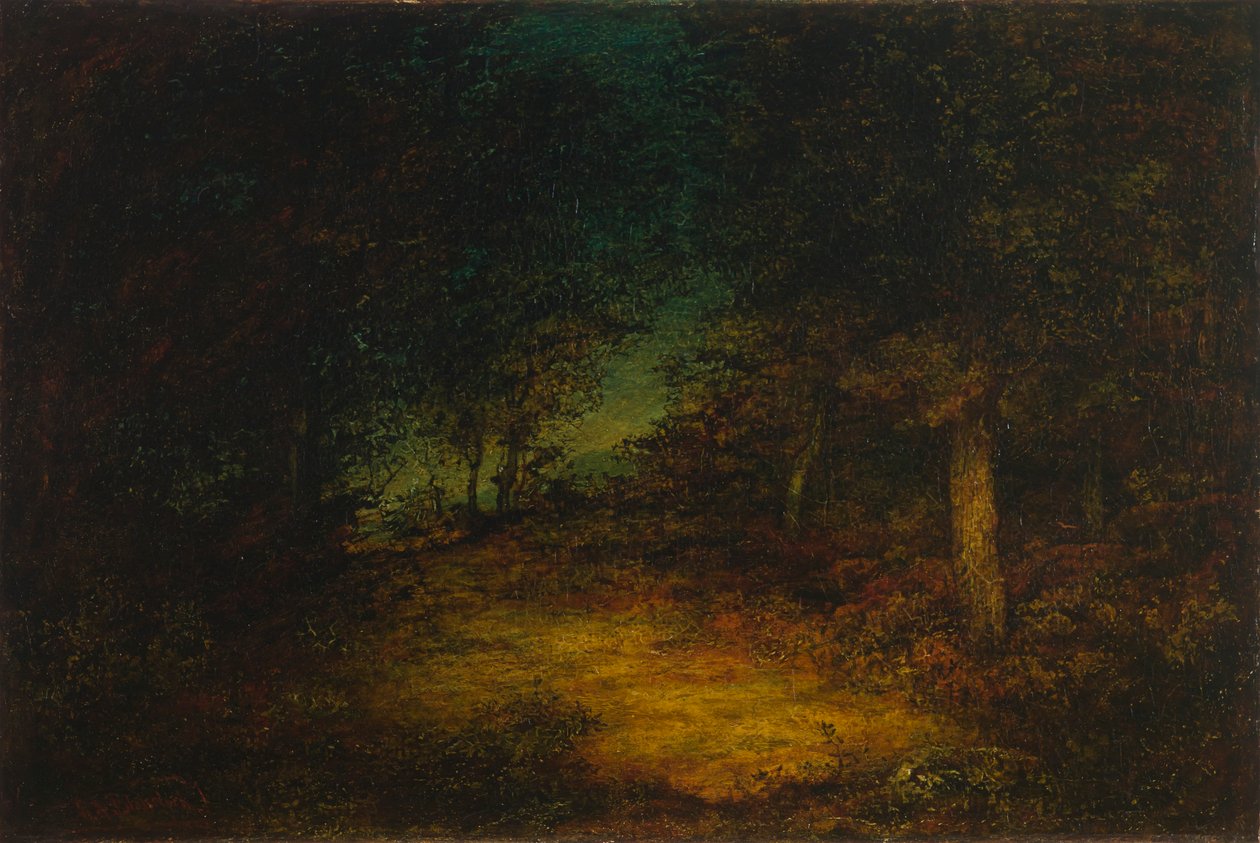 Wnętrze z drewna autorstwa Ralph Albert Blakelock
