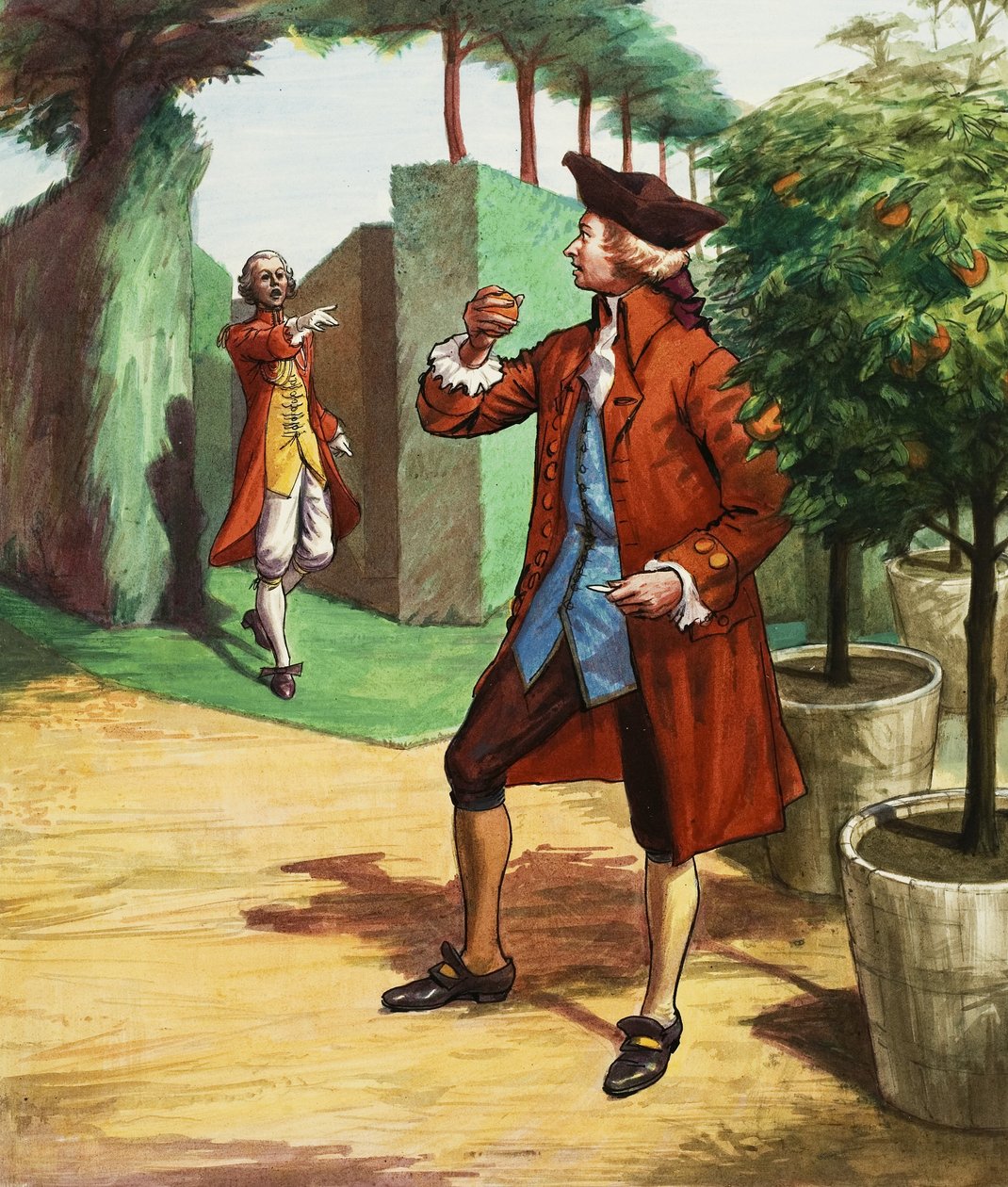 Mozart jedzący pomarańczę. autorstwa Ralph Bruce