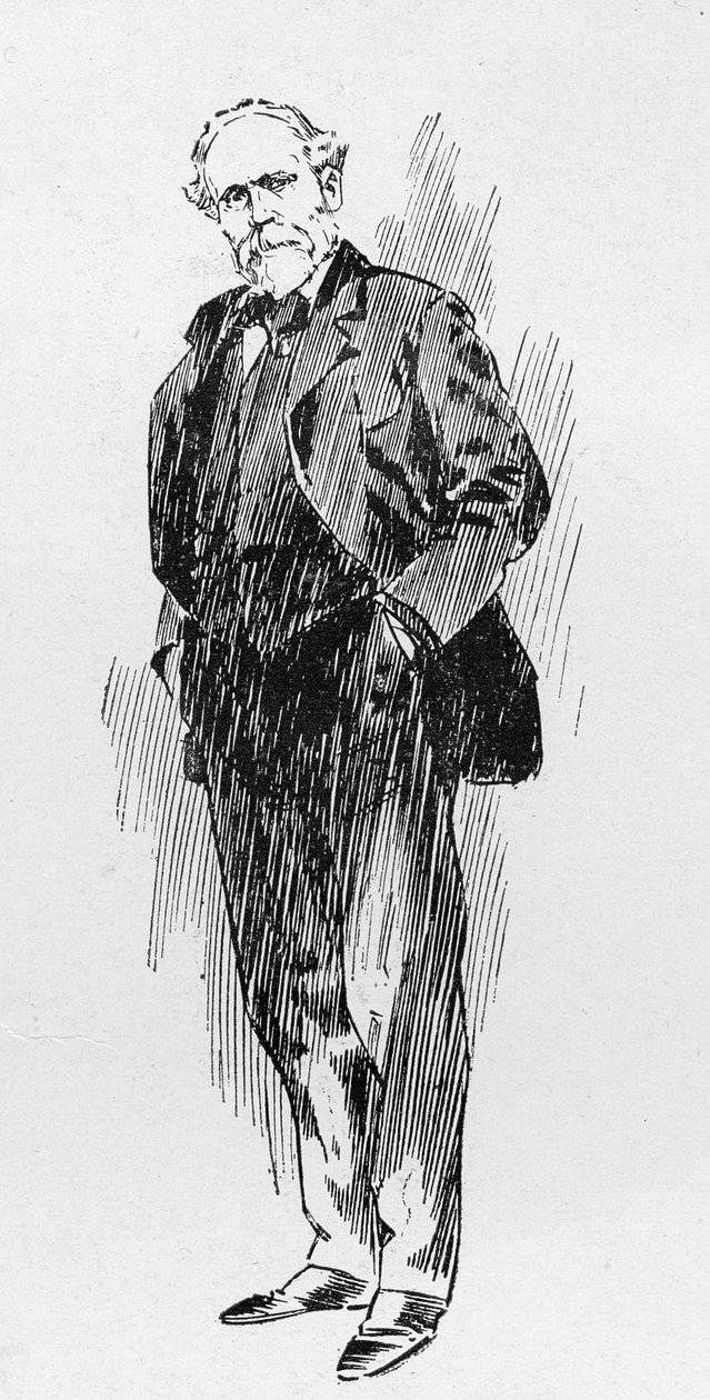 Pan Keir Hardie, przywódca pracy, z artykułu zatytułowanego „Ponowne zgromadzenie parlamentu” opublikowanego w „The Graphic”, 27 października 1906 autorstwa Ralph Cleaver