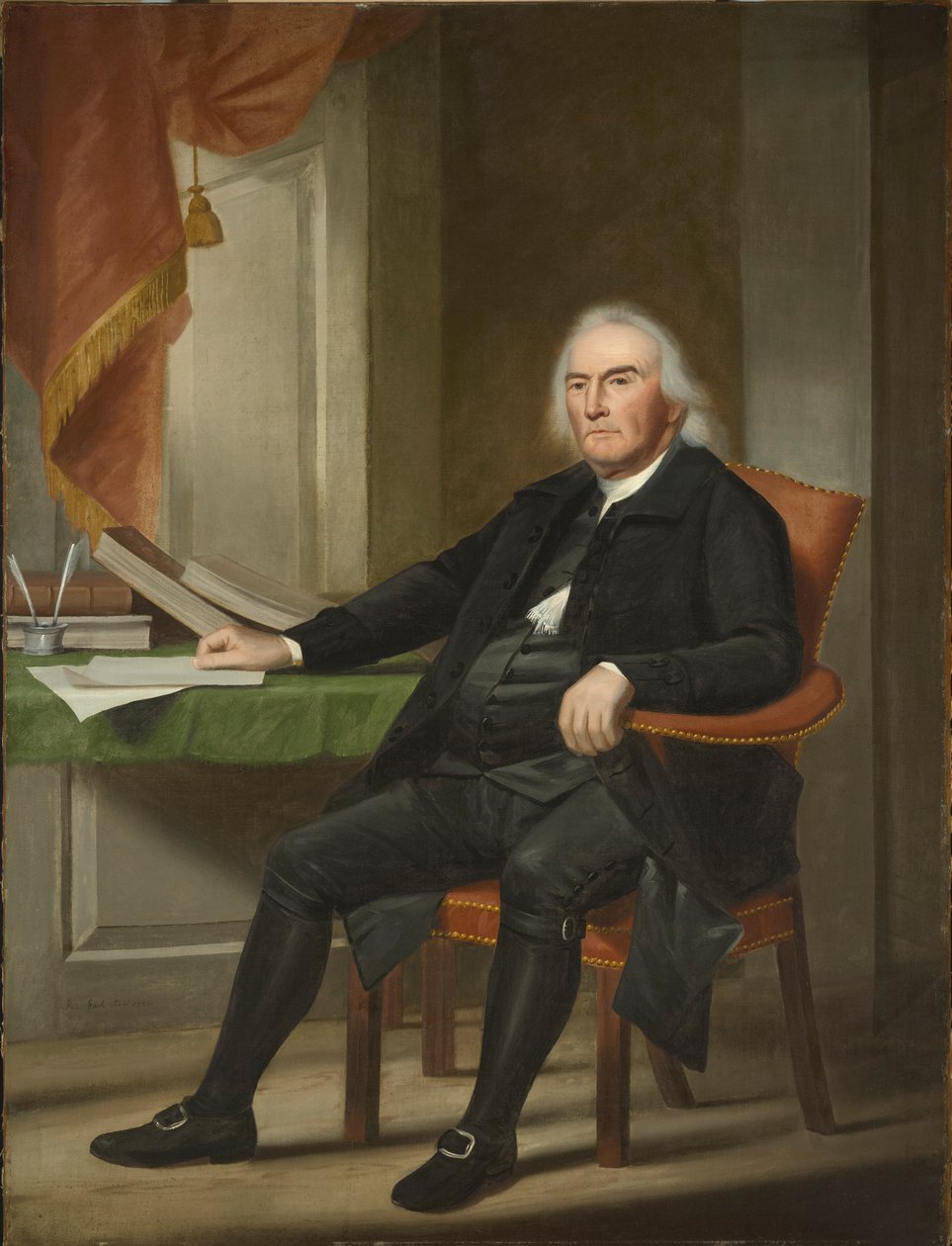 Abraham Davenport (1715/16-1789), BA 1732, MA 1735 autorstwa Ralph Earl
