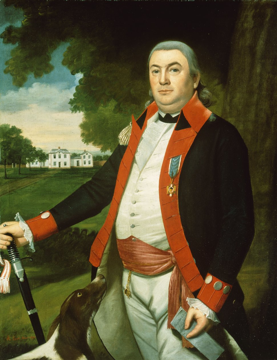 Portret kapitana Johna Pratta, Middleton, Connecticut, 1792 autorstwa Ralph Earl