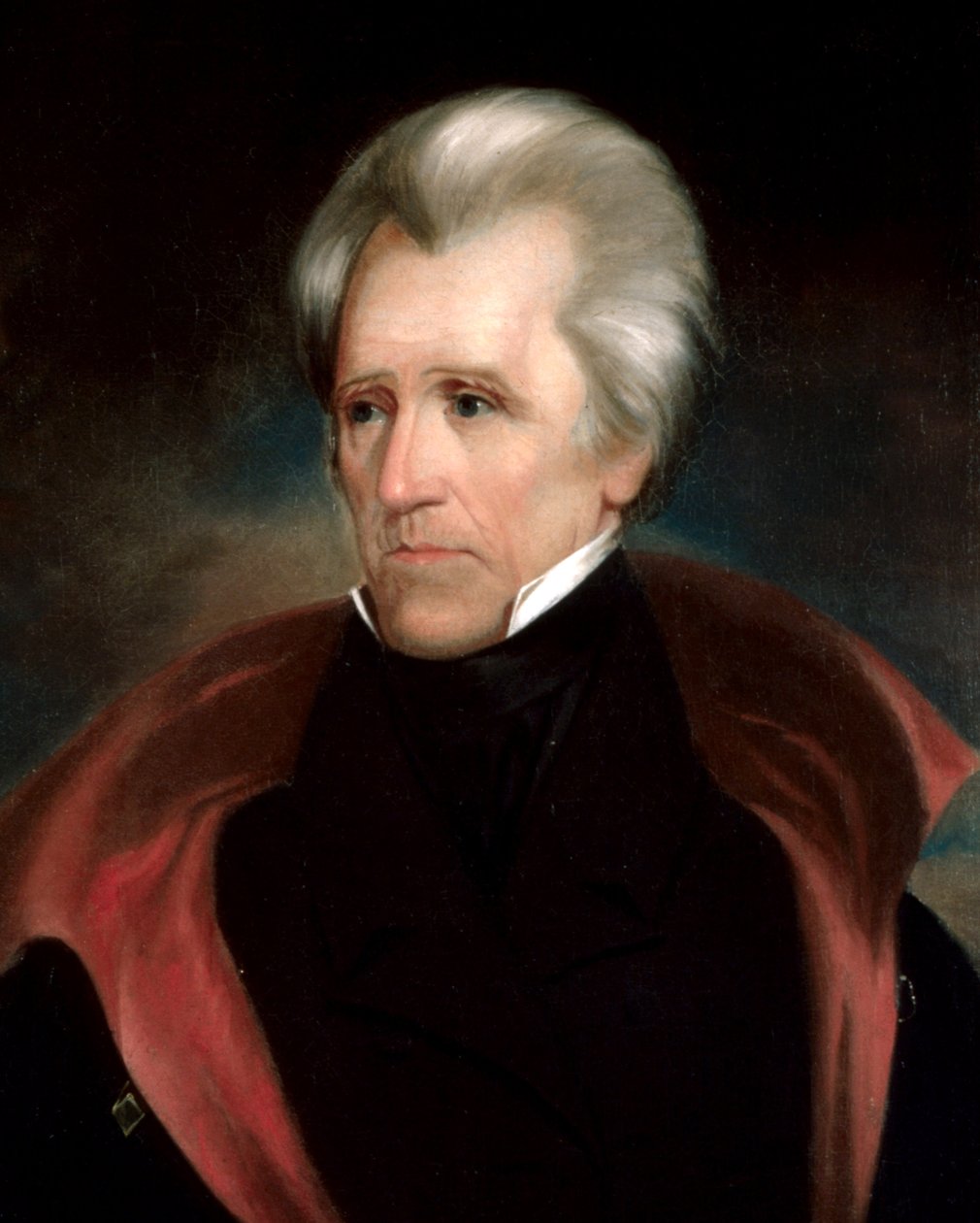 Głowa Andrew Jacksona (przycięte 4x5) autorstwa Ralph Eleaser Whiteside Earl
