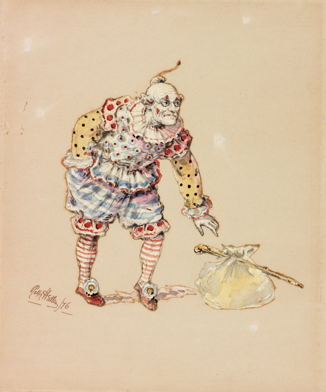 Billy Purvis kradnący pakiet autorstwa Ralph Hedley