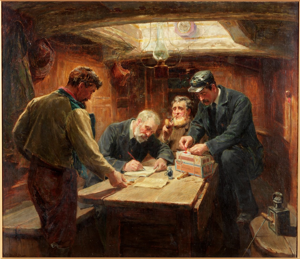 Cło opłacone, 1896 autorstwa Ralph Hedley