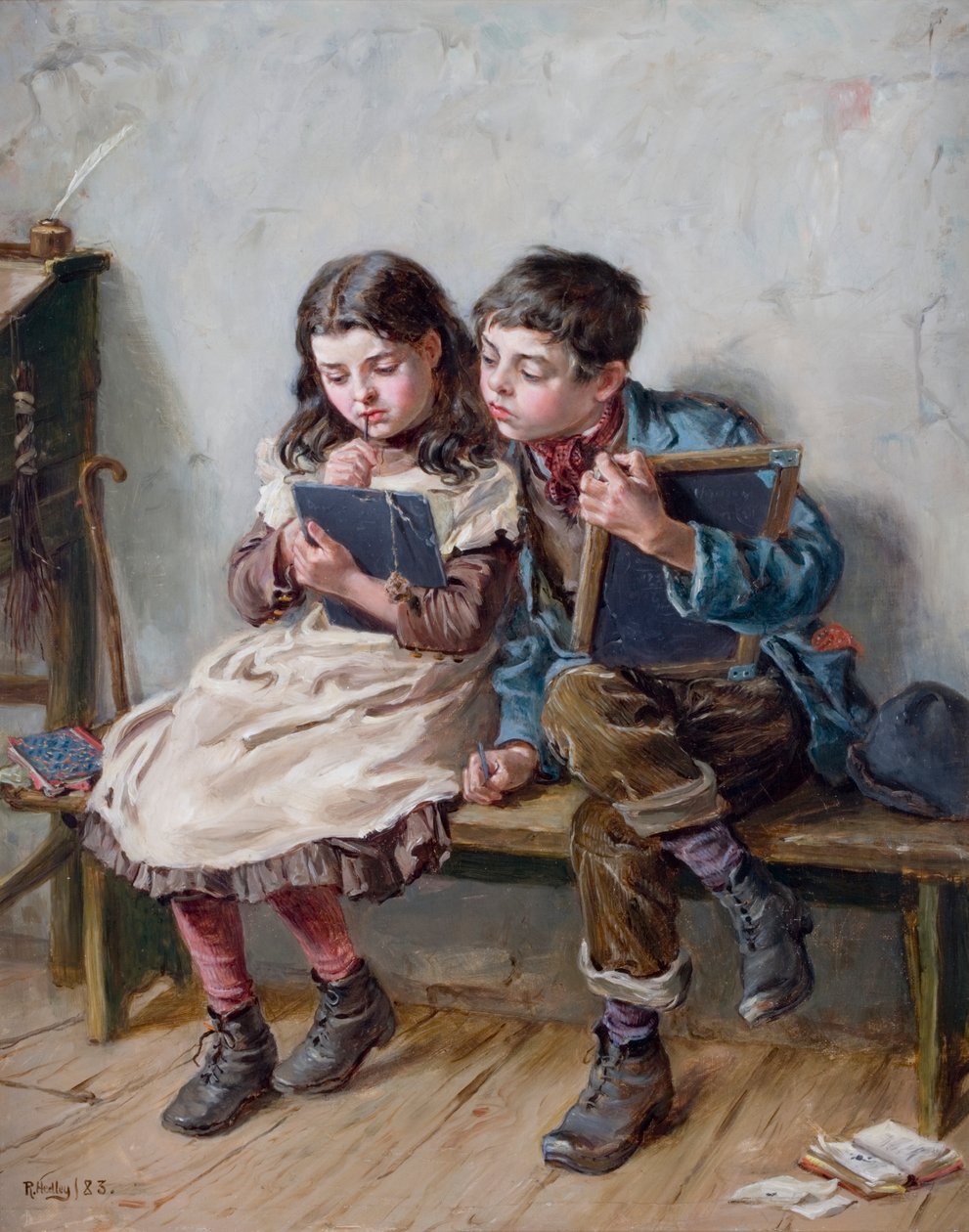 W szkole, 1883 autorstwa Ralph Hedley