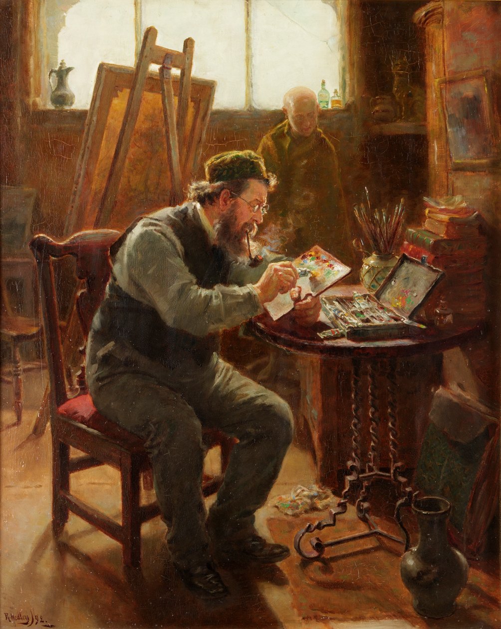 Portret Stephena Brownlowa, 1892 autorstwa Ralph Hedley