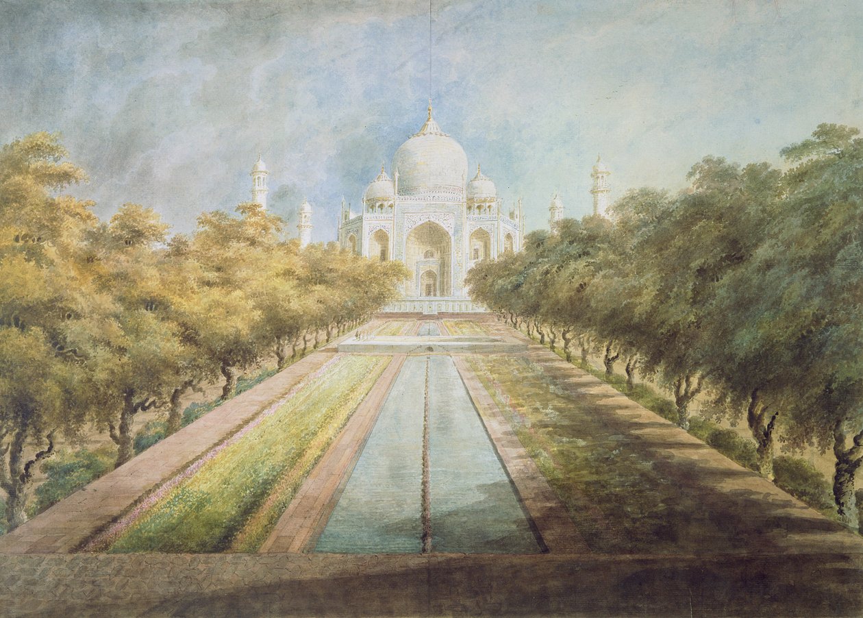 Taj Mahal (akwarela na papierze) autorstwa Ram Sita