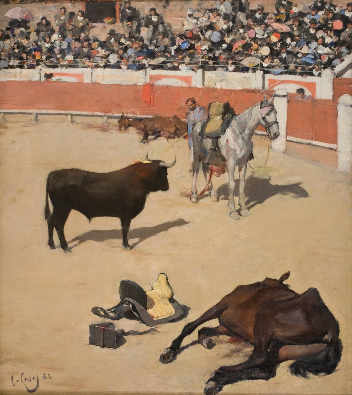 Byki (martwe konie) autorstwa Ramon Casas i Carbo