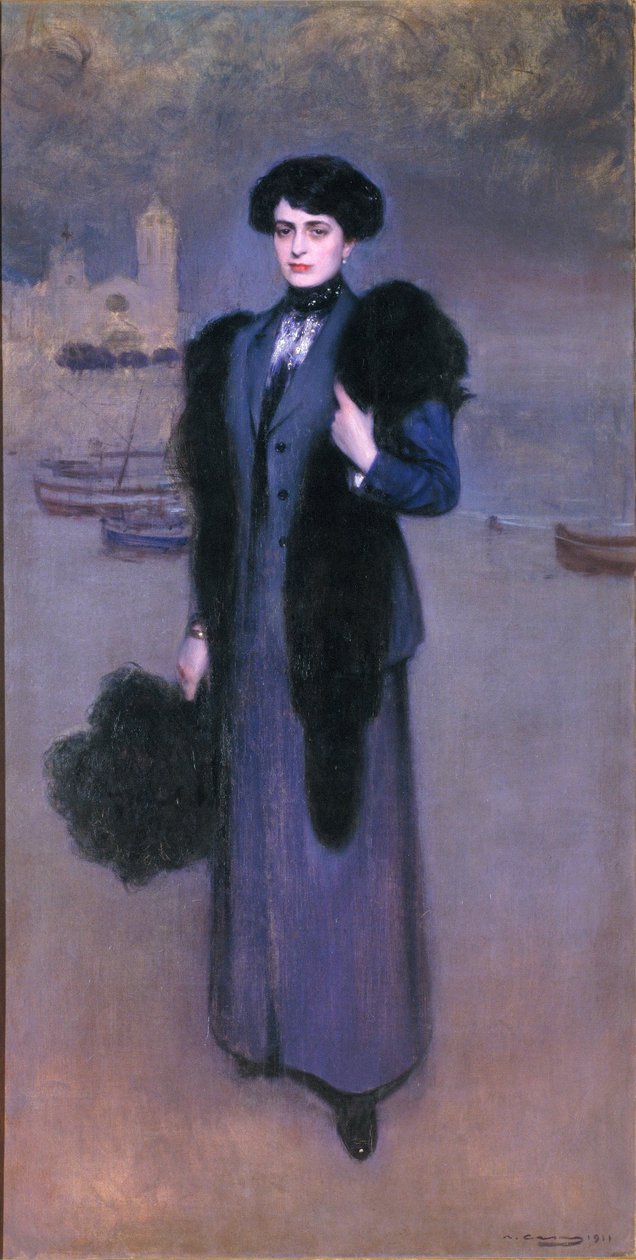 Portret Dolors Vidal autorstwa Ramon Casas i Carbo