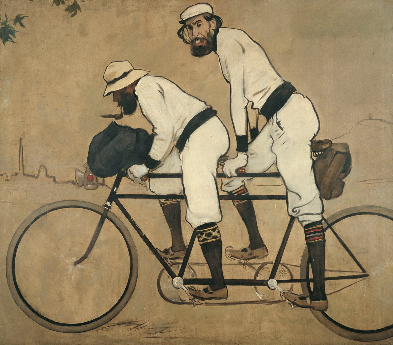 Ramon Casas i Pere Romeu na tandemie autorstwa Ramon Casas i Carbo