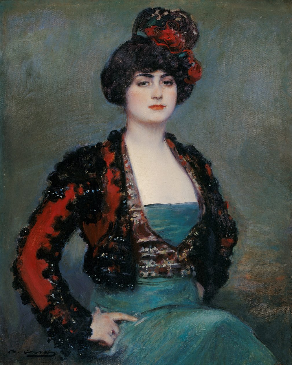 Julia - Casas, Ramon (1866-1932) - c. 1915 - Olej na płótnie - 85x67 - Muzeum Carmen Thyssen, Malaga autorstwa Ramón Casas
