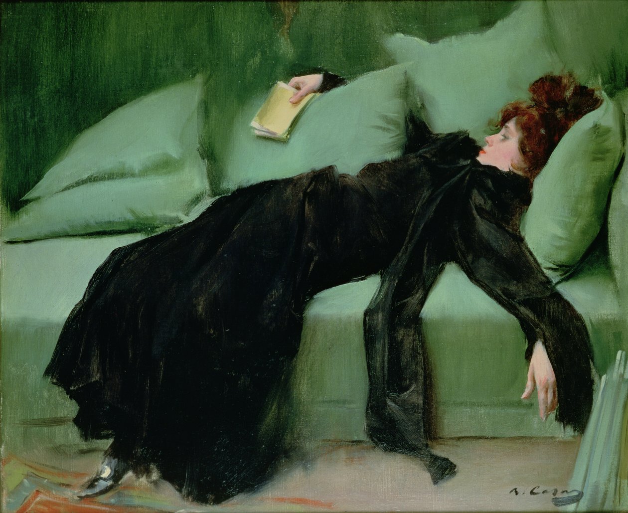 Po balu (olej na płótnie) autorstwa Ramon Casas i Carbo