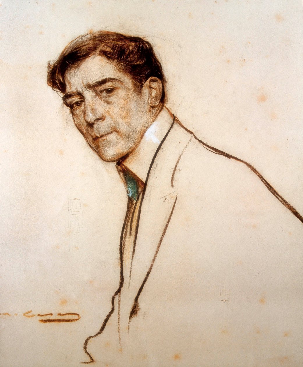 Portret Alexandre de Riquer (1856-1920) autorstwa Ramon Casas i Carbo