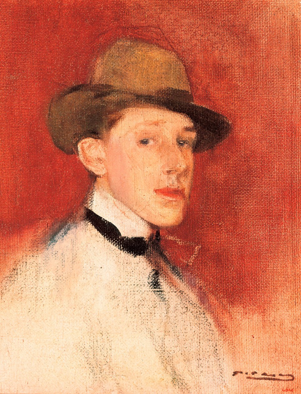 Studium do portretu króla Alfonsa XIII (lub Alfonsa de Bourbon) (1886-1941), Detail autorstwa Ramon Casas i Carbo