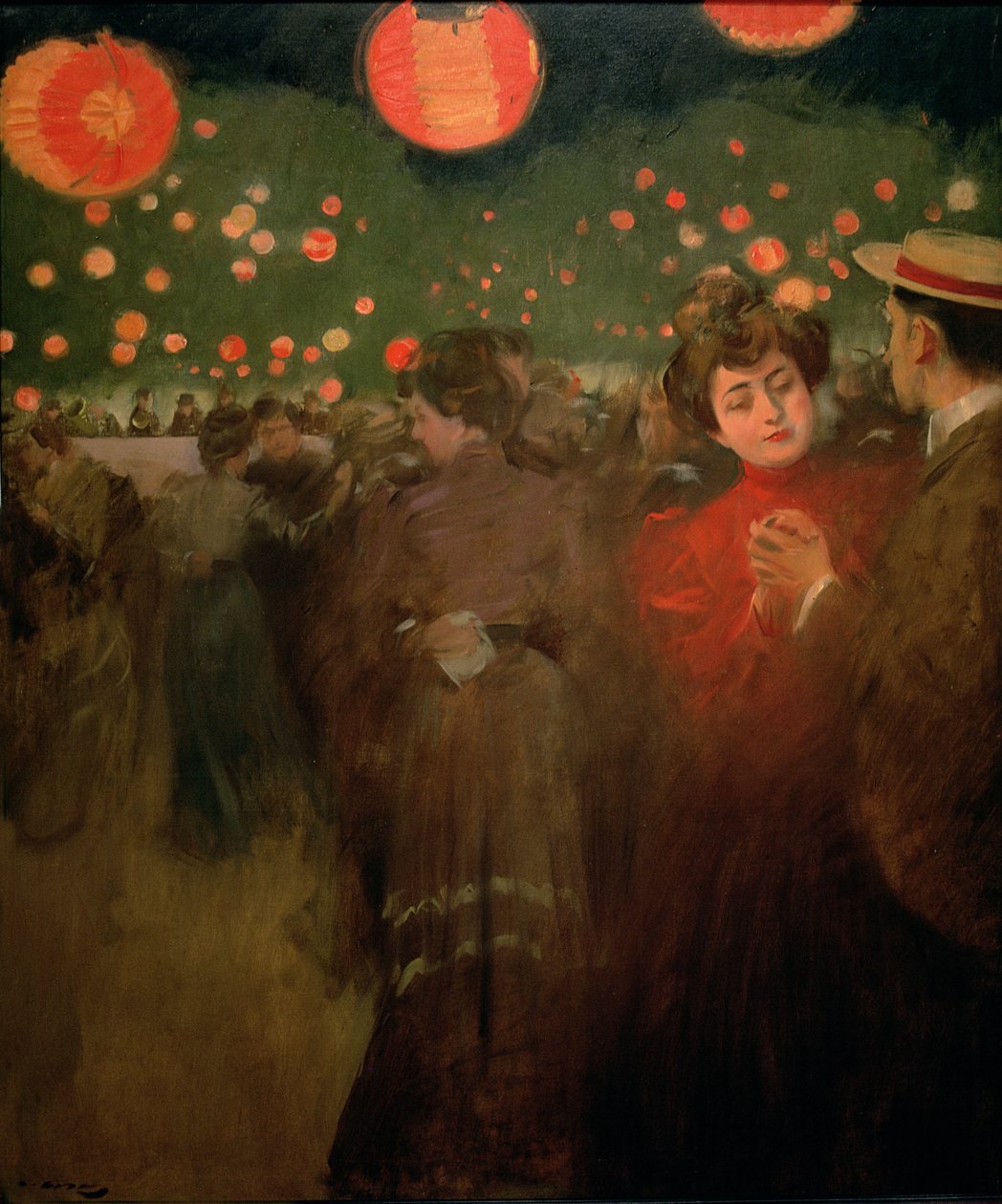 Plener, ok. 1901-02 (olej na płótnie) autorstwa Ramon Casas i Carbo