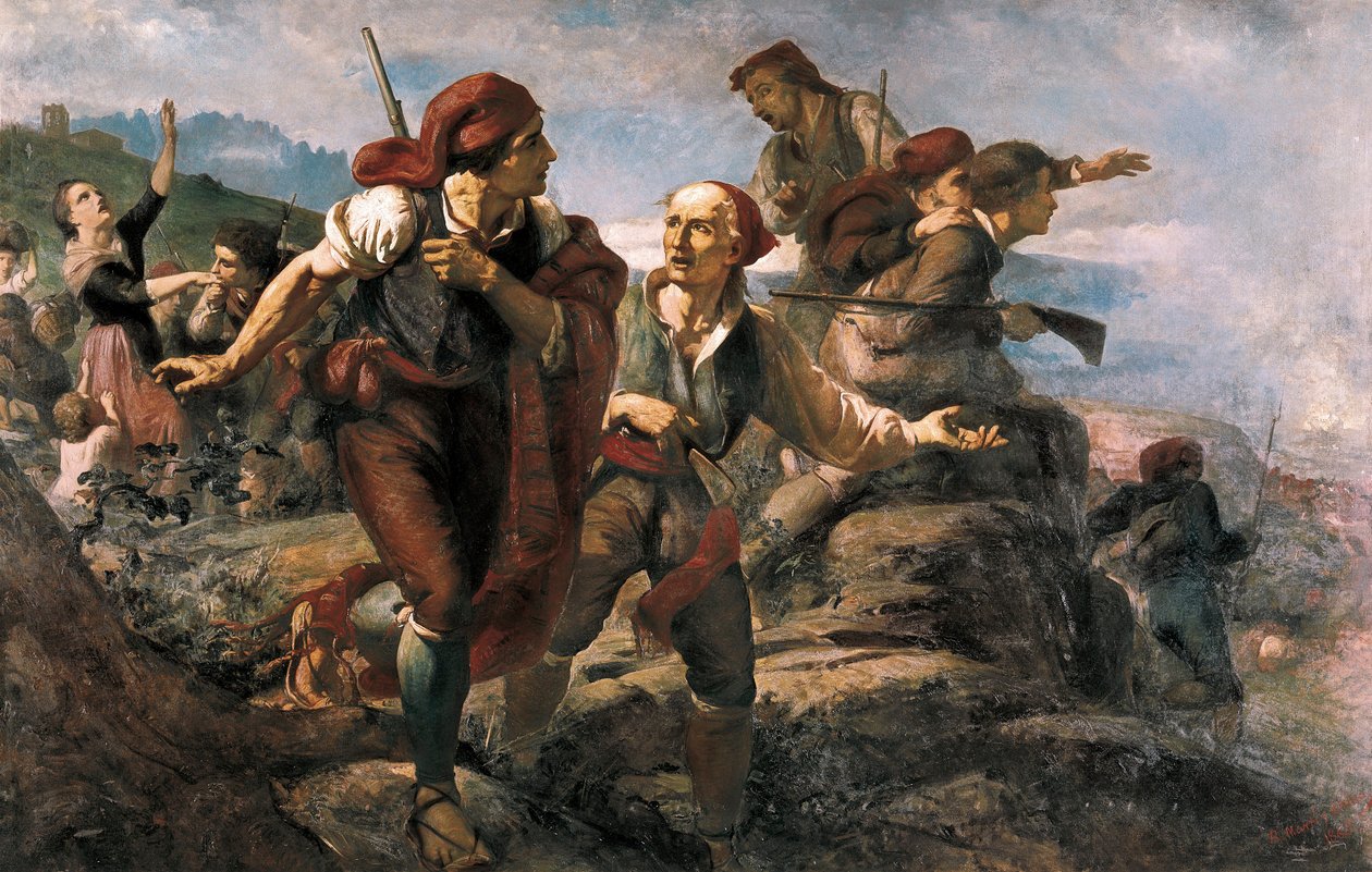 Hiszpańska wojna o niepodległość: katalońska milicja Bruc autorstwa Ramón Martí Alsina