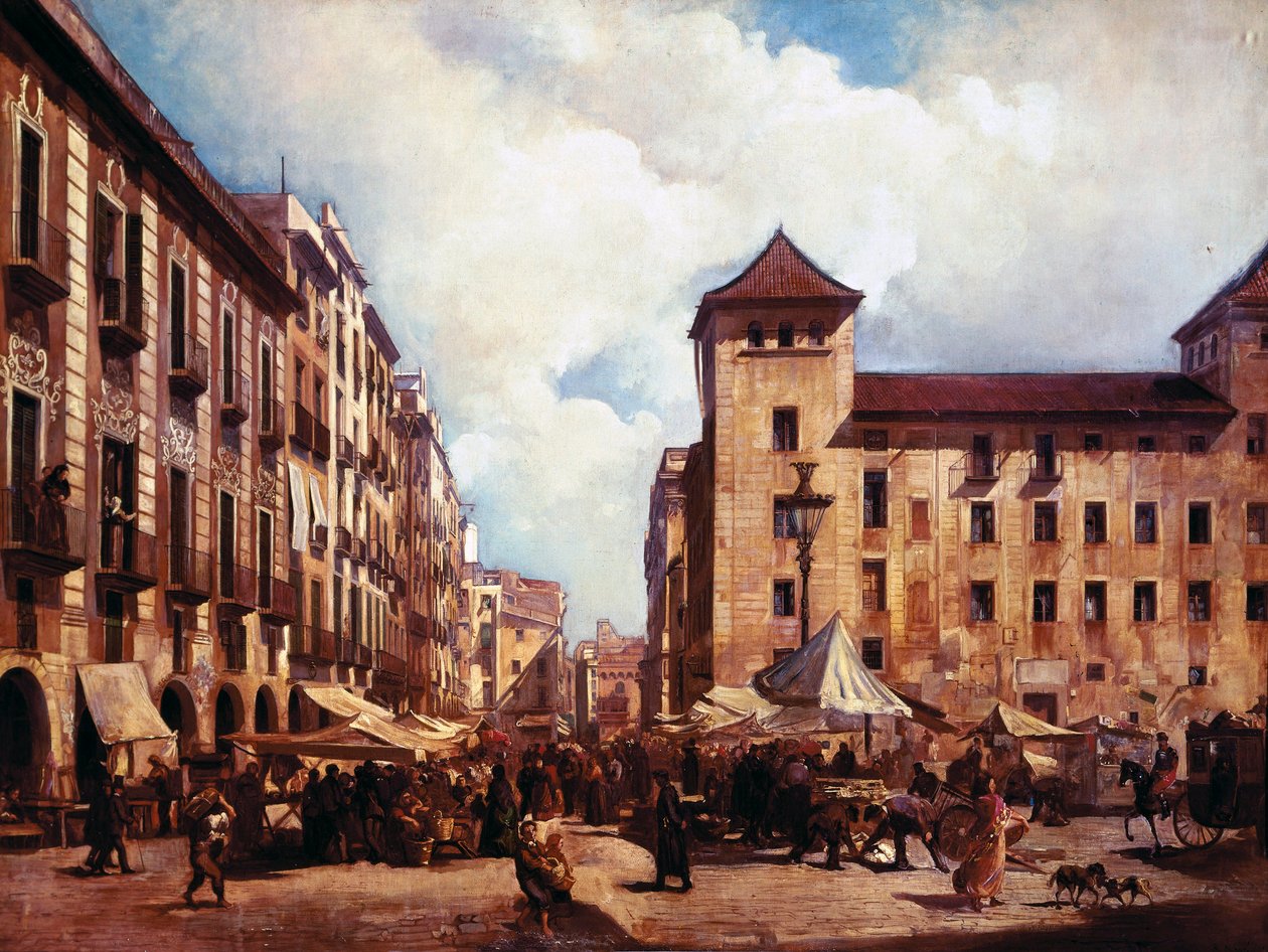 “Stary spacer w Barcelonie” autorstwa Ramón Martí Alsina
