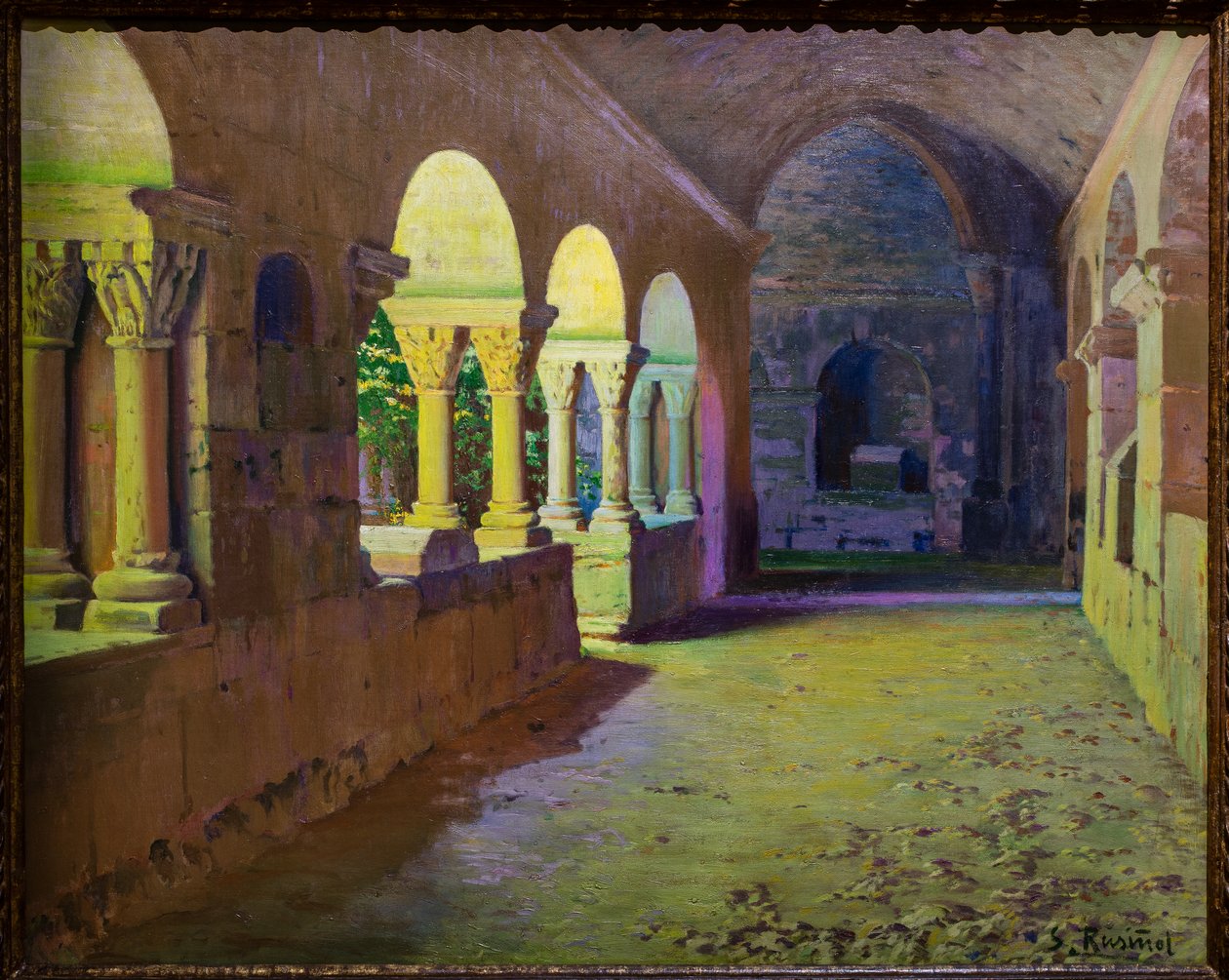 Klasztor San Benet de Bages autorstwa Ramon and Rusinol Santiago (1861 1932) Casas