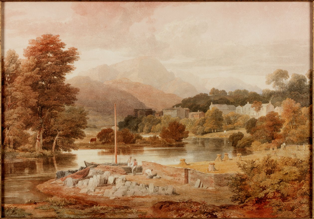 Slate Wharf, Brathay autorstwa Ramsay Richard Reinagle