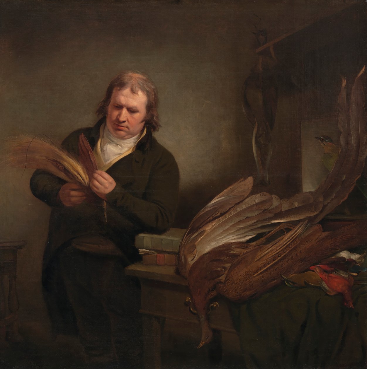 Ornitolog, prawdopodobnie John Latham autorstwa Ramsay Richard Reinagle