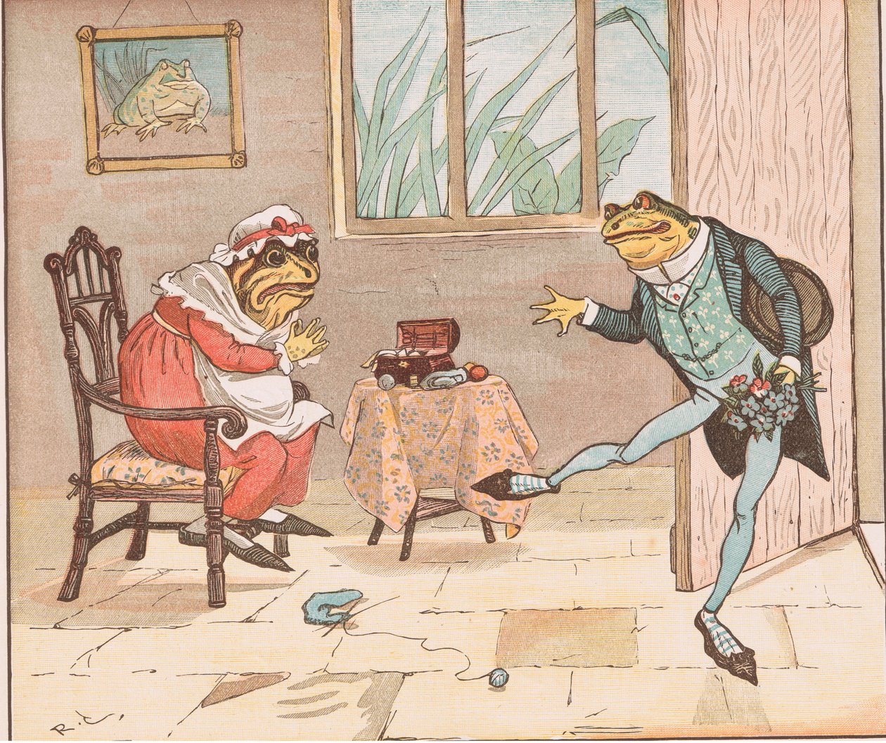 Żaba by się zaloty autorstwa Randolph Caldecott