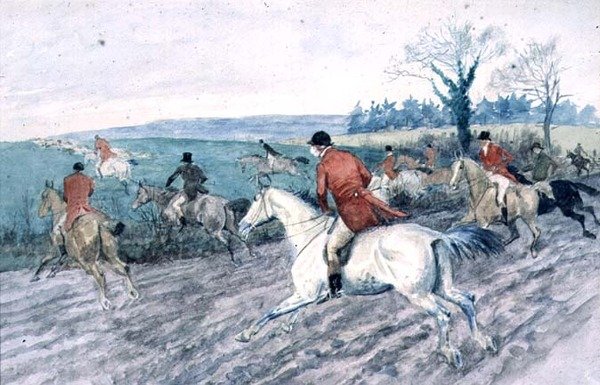 Polowanie na lisy: pełny płacz autorstwa Randolph Caldecott