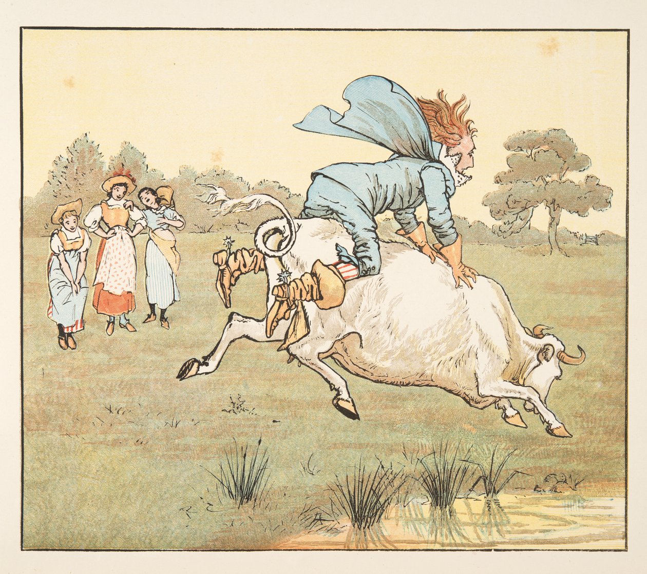 "Nikt cię nie pytał, Sir!" powiedziała, z The Hey Diddle Diddle Picture Book, pub.1882 autorstwa Randolph Caldecott