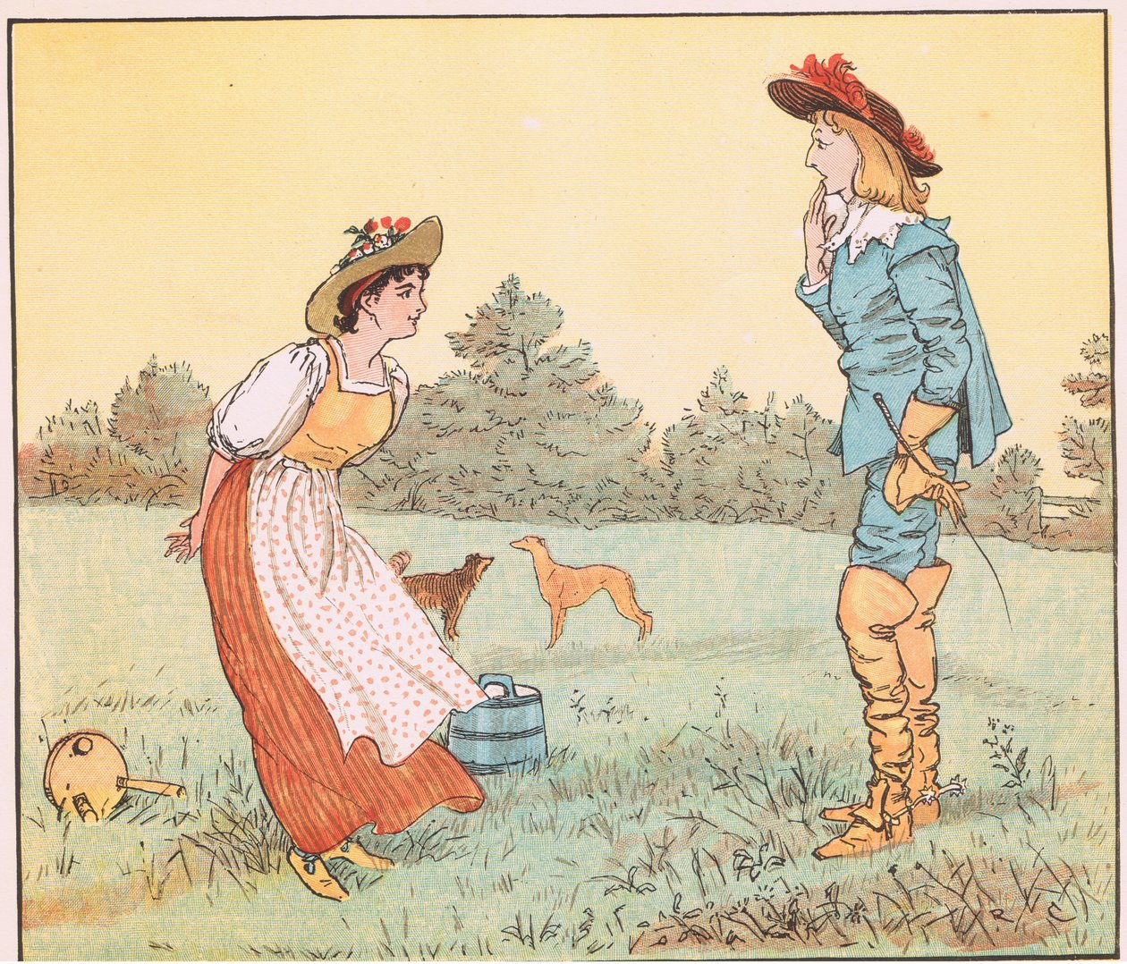 W takim razie nie mogę się z tobą ożenić, moja śliczna panno! autorstwa Randolph Caldecott