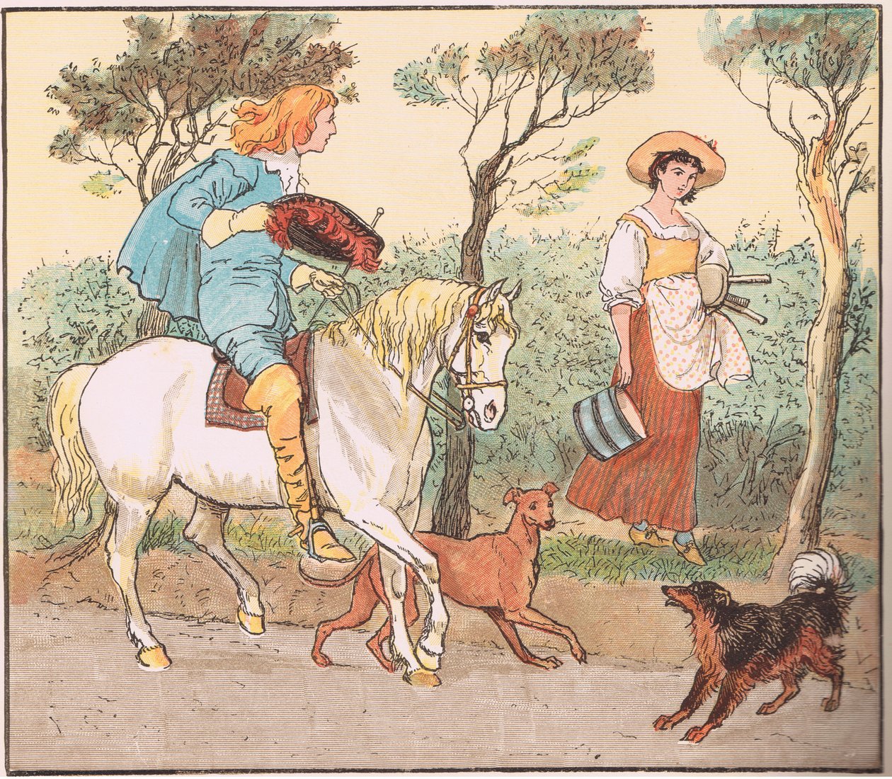 Gdzie idziesz, moja śliczna pokojówka autorstwa Randolph Caldecott