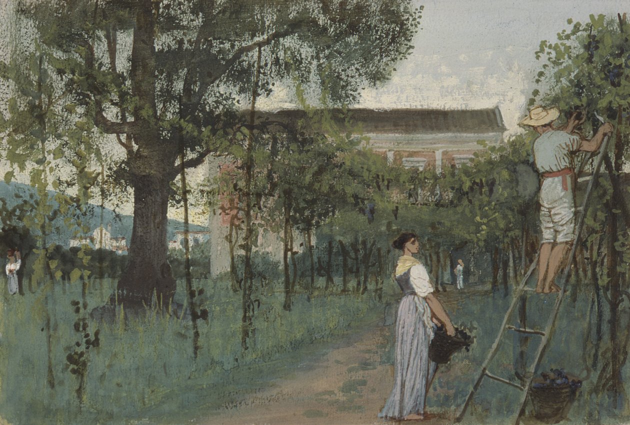 Zbieranie winogron autorstwa Randolph Caldecott