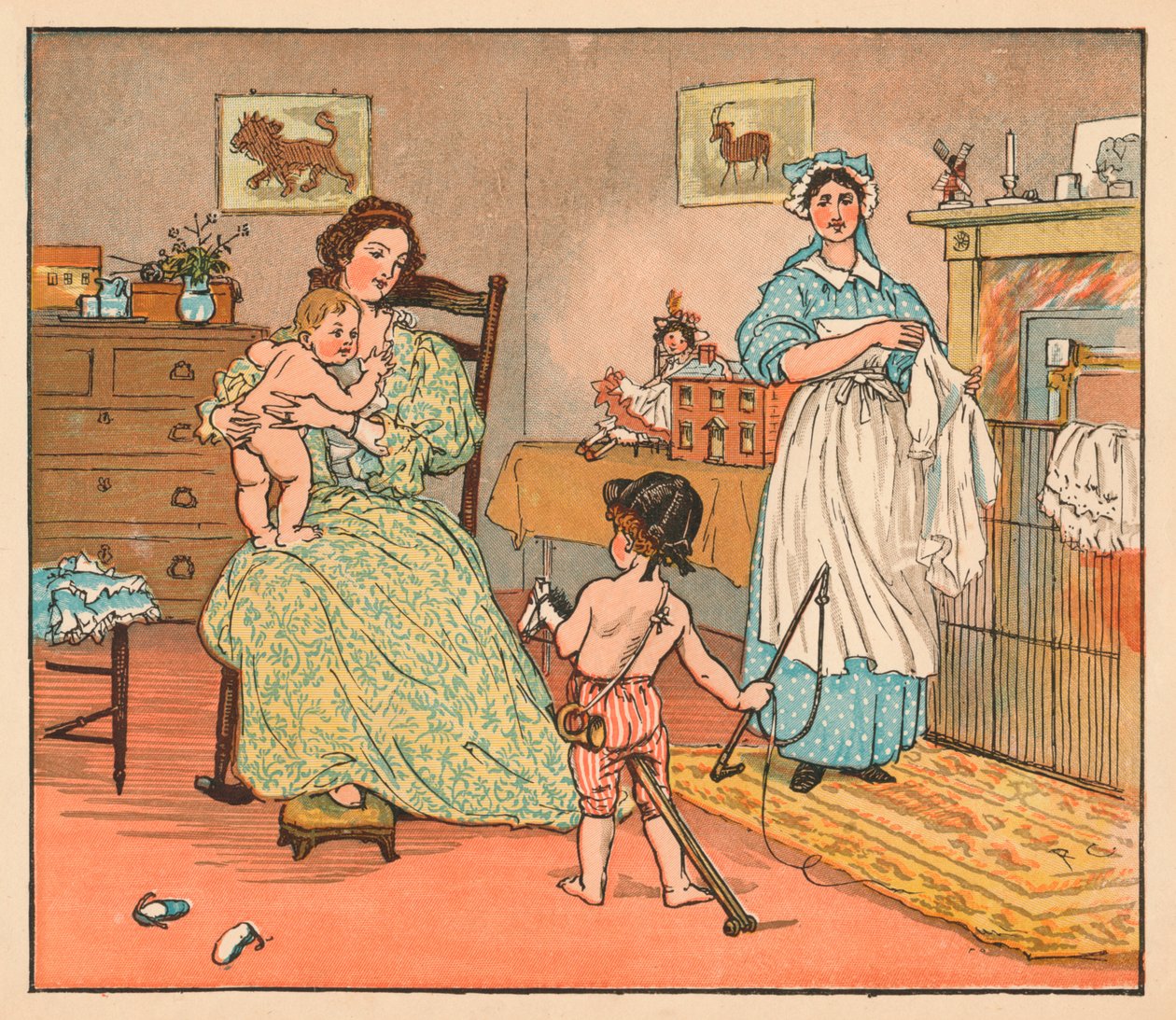 Pa, Baby Bunting, 1882. autorstwa Randolph Caldecott