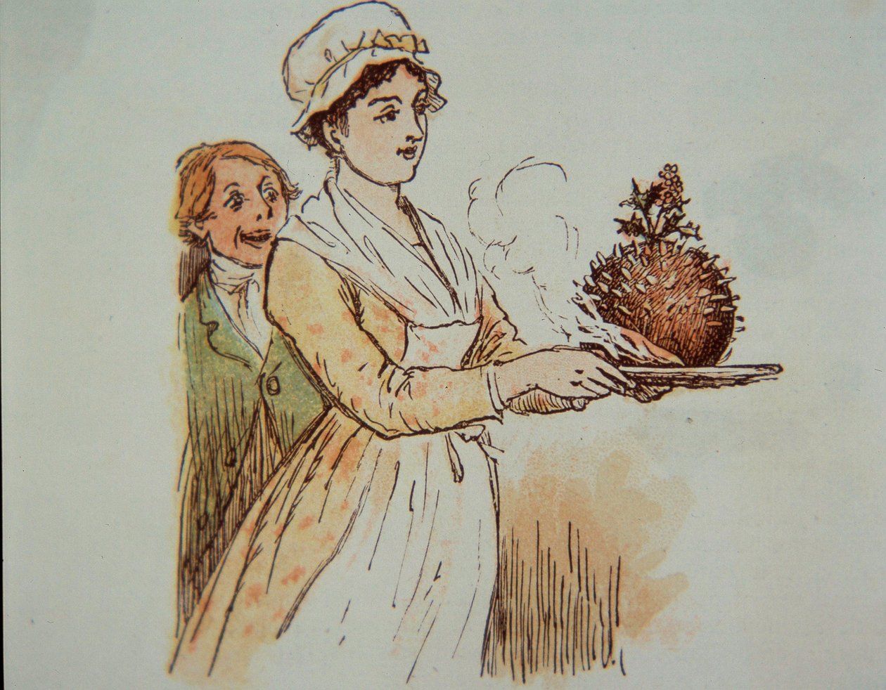 świąteczny pudding autorstwa Randolph Caldecott