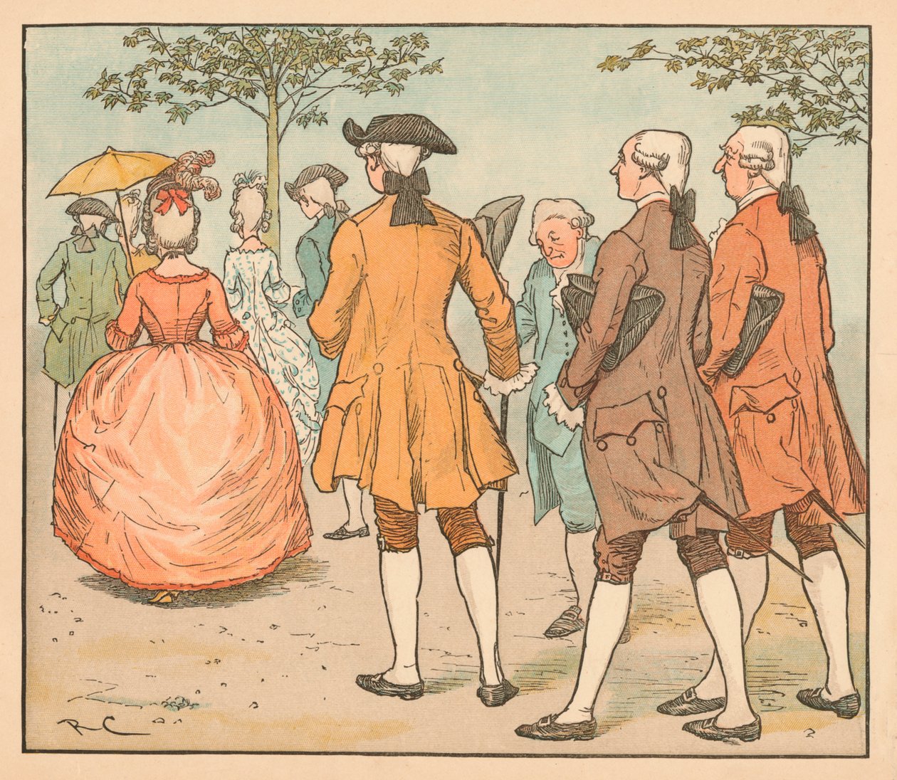 Jej miłość była poszukiwana... Przez dwudziestu beaux i więcej, ok. 1885, 1934. autorstwa Randolph Caldecott