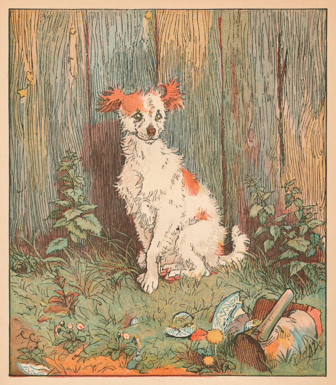 Bezpański pies zaprzyjaźniony z dobrym człowiekiem z Islington, ok. 1879. autorstwa Randolph Caldecott