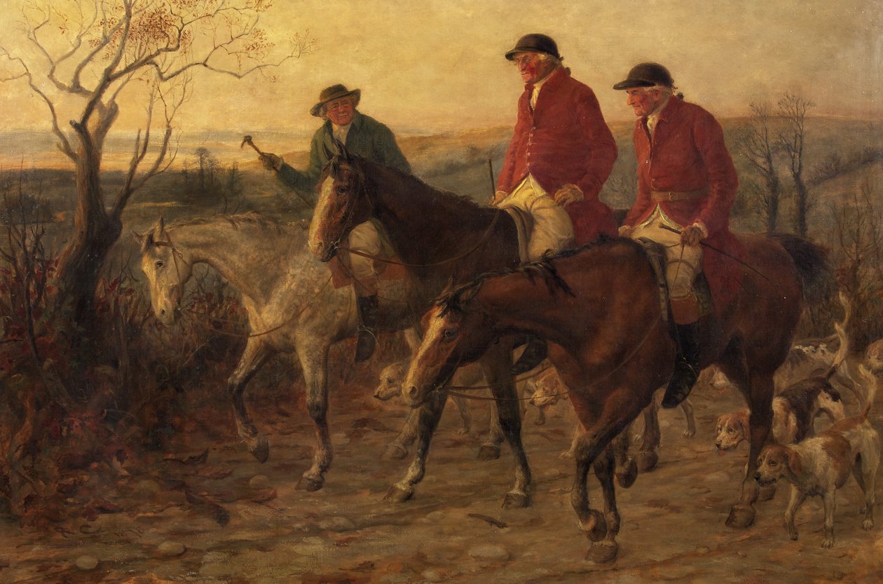 Trzech Wesołych Łowców autorstwa Randolph Caldecott