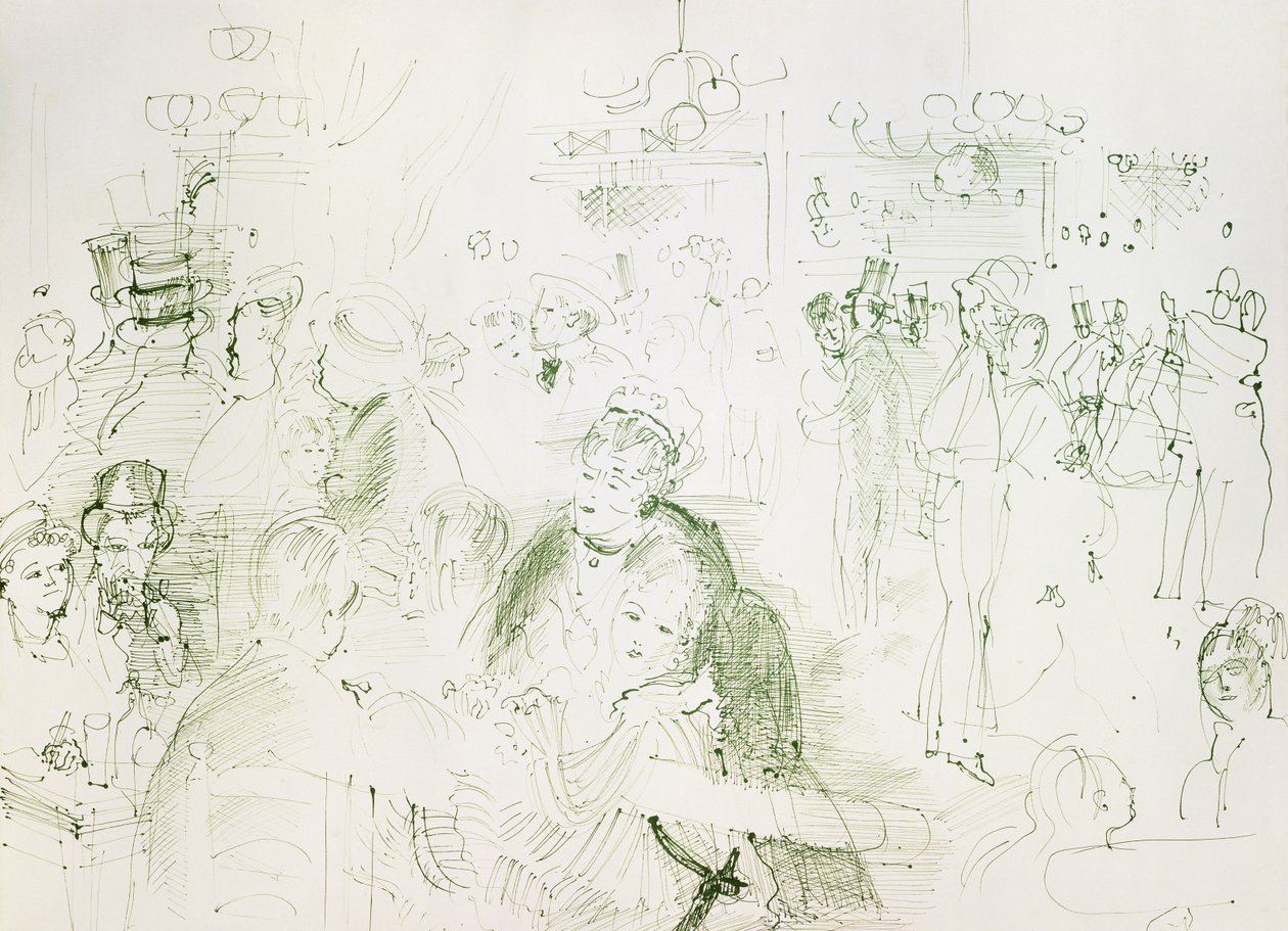 Bal w Moulin de la Galette; Bal au Moulin de la Galette autorstwa Raoul Dufy