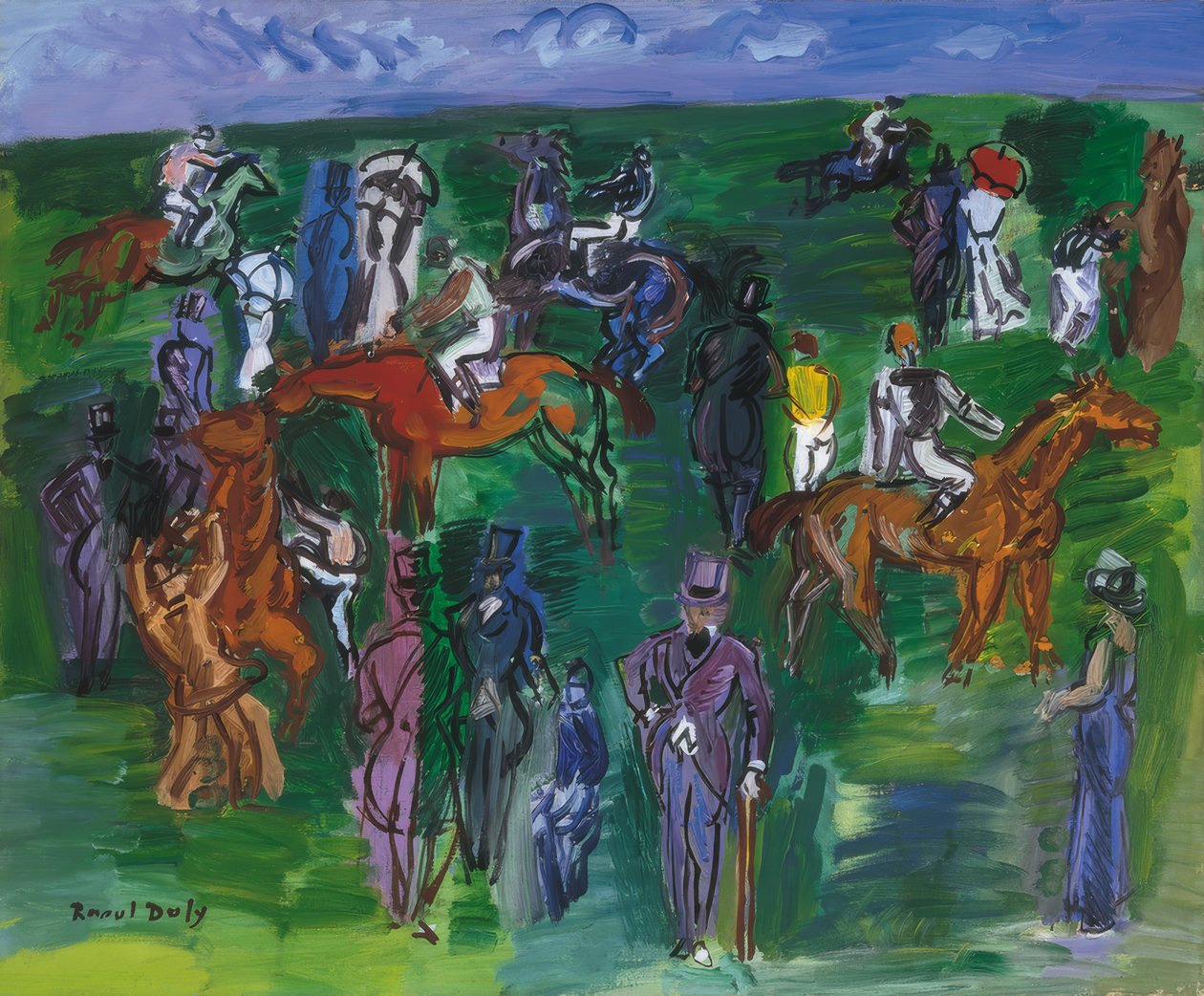 Na wyścigach autorstwa Raoul Dufy