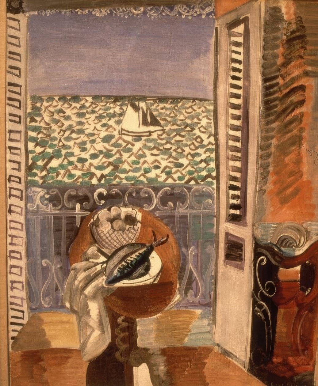 Widok przez okno autorstwa Raoul Dufy
