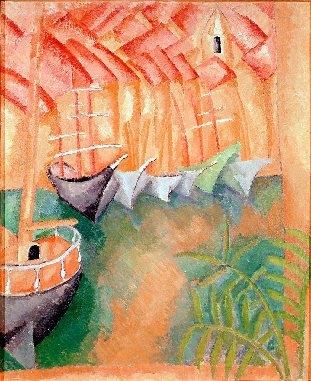 Łodzie w porcie w Marsylii Malarstwo Raoula Dufy