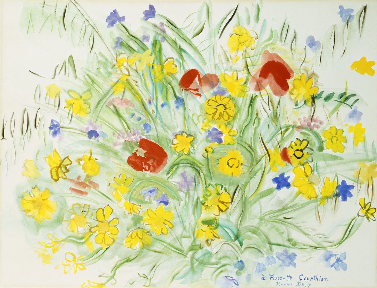 Bukiet dzikich kwiatów; Bouquet de Fleurs des Champs autorstwa Raoul Dufy