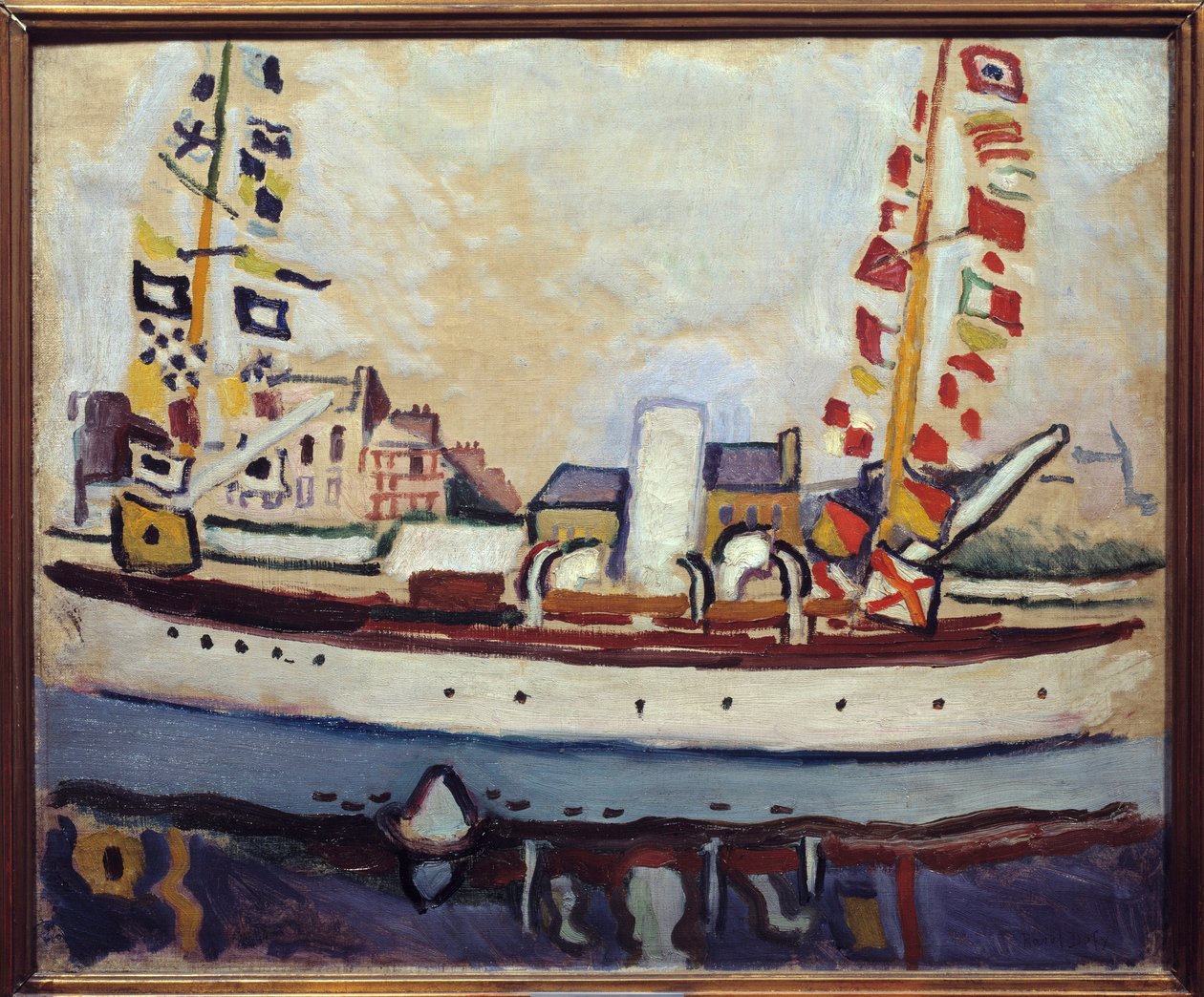 Łódź Bulwark, XX wiek (olej na płótnie) autorstwa Raoul Dufy